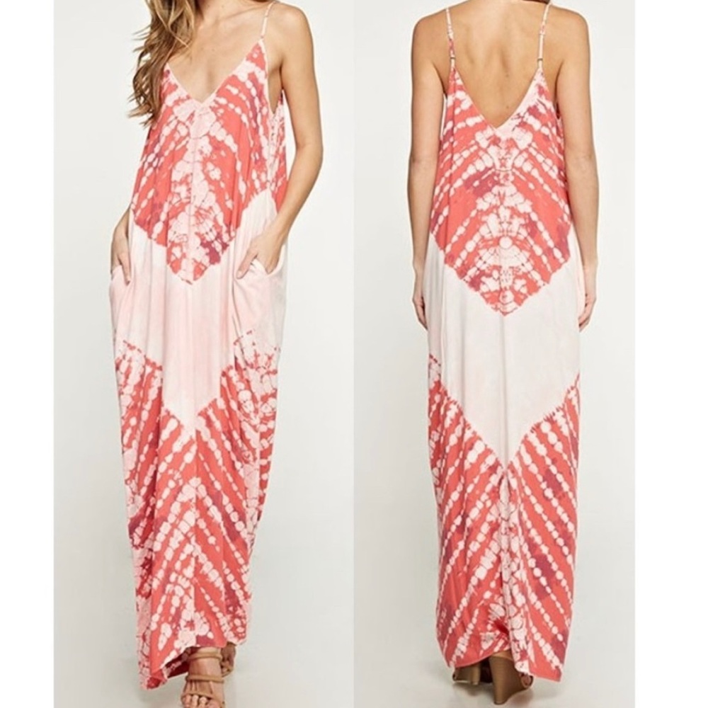 Love Stitch Tie Dye Maxi Dress